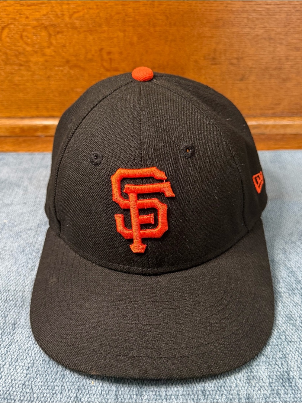 MLB New Era San Francisco Giants Kids Cap in Black and Orange